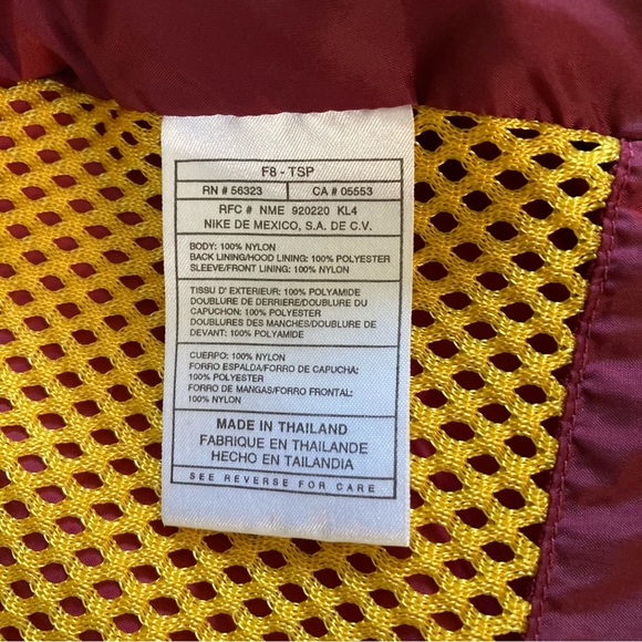 Vtg Nike Team NFL Pro-Line Authentic Washington Redskins Parka Jacket Men's Sz L - Picture 11 of 14